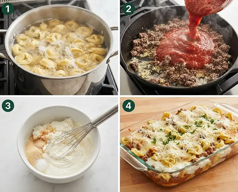 Million Dollar Baked Tortellini Casserole 4 How to Make million dollar baked tortellini casserole