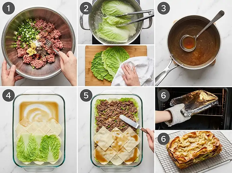 Napa Soup Dumpling Lasagna Recipe 4 How to Make napa soup dumpling lasagna