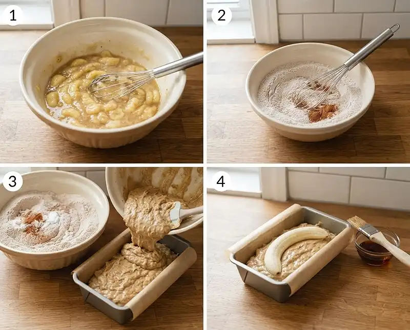 Simple Eggless Banana Bread Recipe 4 How to Make simple eggless banana bread recipe