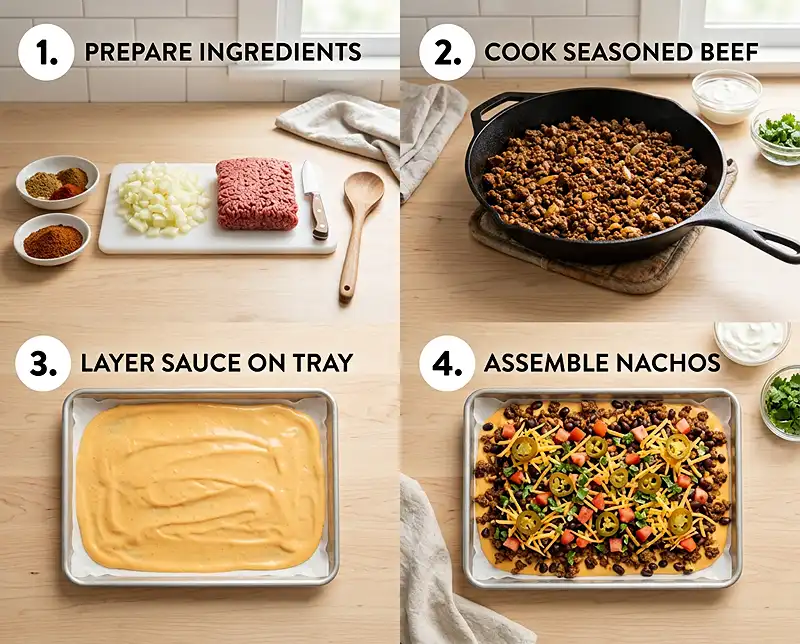 Sliding Sheet Pan Nachos 4 How to Make sliding sheet pan nachos_