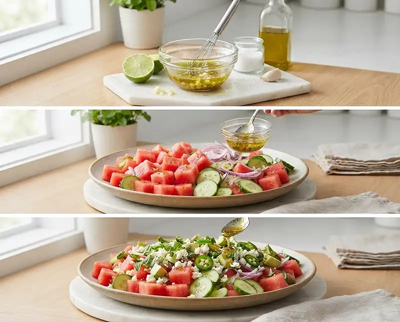 Feta Cheese Watermelon Salad Recipe 4 How to Make watermelon and feta cheese salad