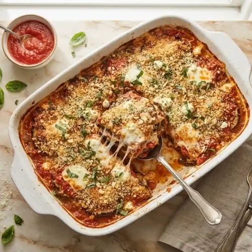 Ina Garten's Roasted Eggplant Parmesan