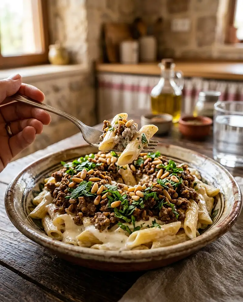 Lebanese Yogurt Noodles