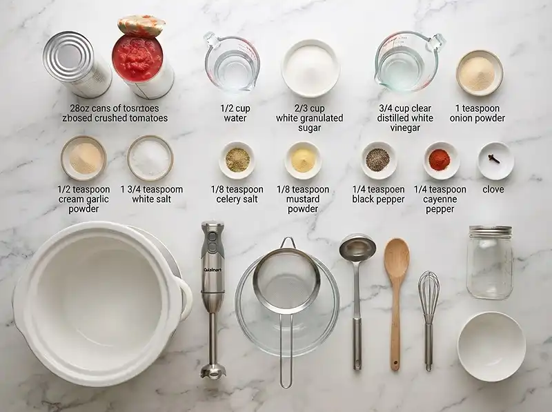 How to Make Homemade Ketchup 3 Main ingredients for homemade ketchup