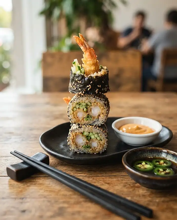 Crunchy Shrimp Roll 5 Spicy crunchy shrimp roll