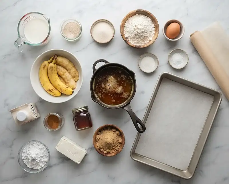 Brown Butter Banana Bread Cinnamon Rolls Recipe 3 brown butter banana bread cinnamon rolls recipe ingredients