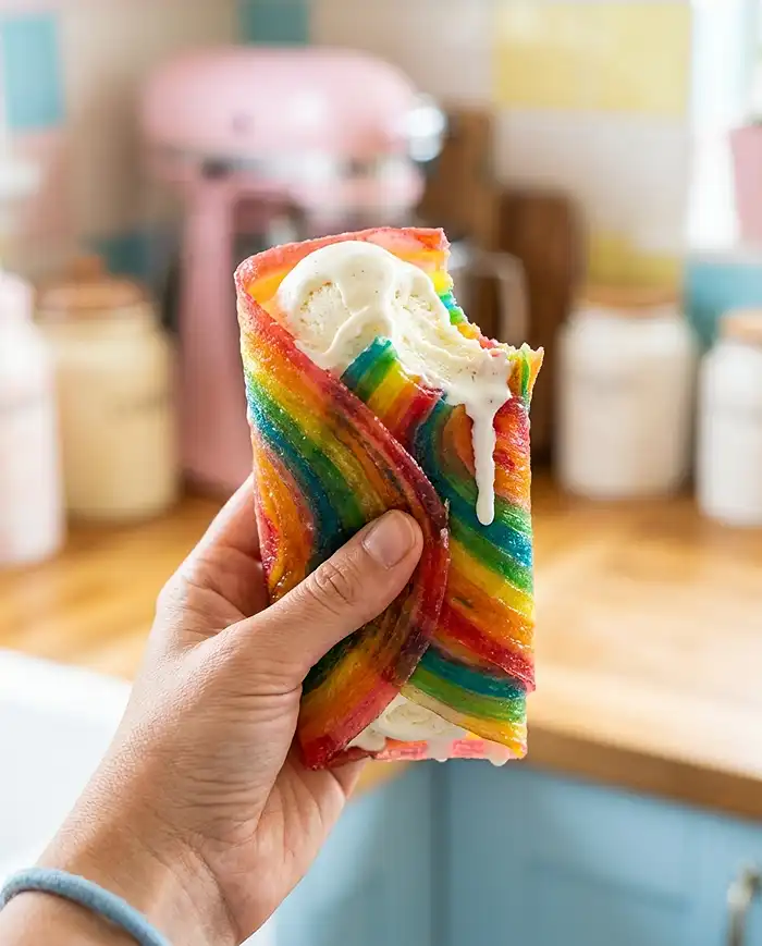 Fruit Roll-Up Ice Cream Sandwiches 5 fruit roll ups ice cream
