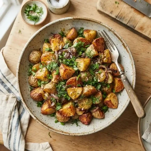 Herb Roasted Potato Salad 2 herb roasted potato salad