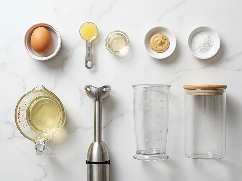 homemade mayonnaise Ingredients