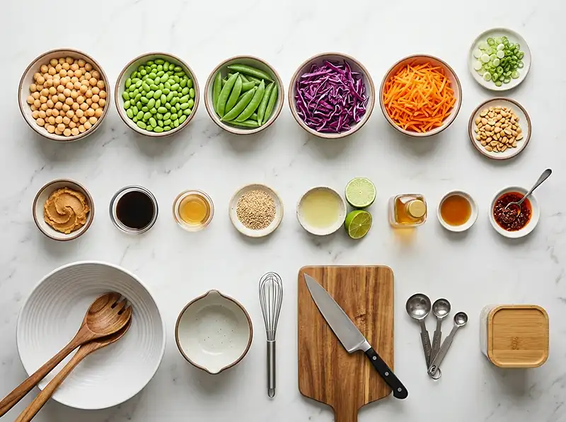 Miso Sesame Dense Bean Salad 3 miso sesame dense bean salad Ingredients