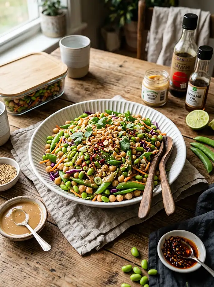 Miso Sesame Dense Bean Salad 5 miso sesame dense bean salad Recipe