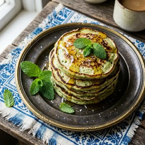 spinach banana cottage cheese pancakes​