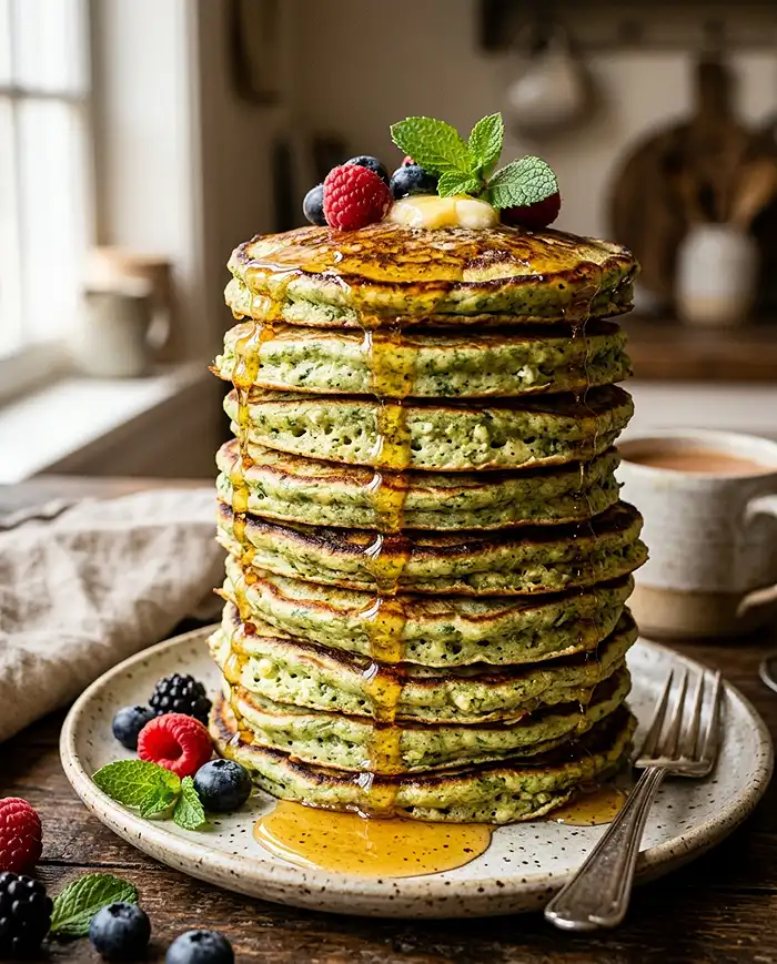 spinach banana cottage cheese pancakes​ Recipe