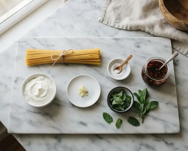 Greek Yogurt Noodles Recipe 3 yogurt noodles recipe Ingredients