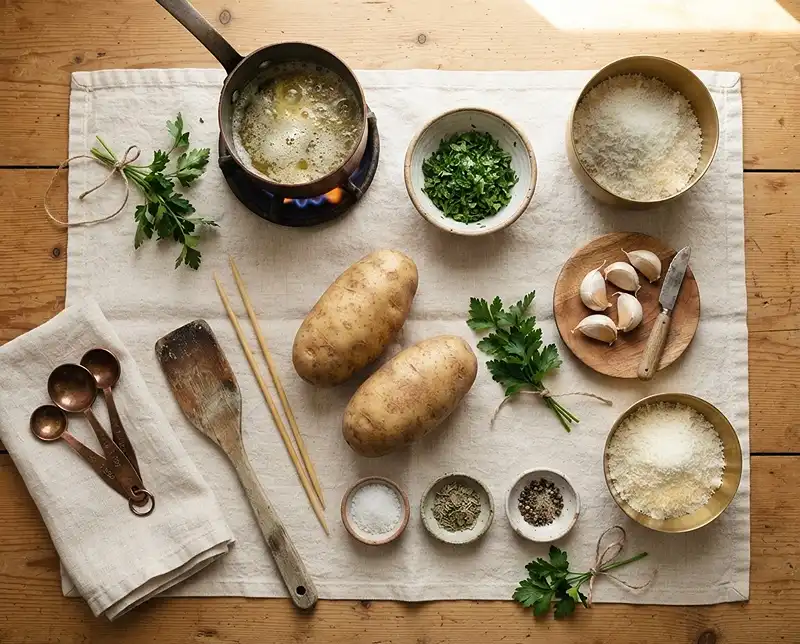Crispy Parmesan Accordion Potatoes 3 Crispy Parmesan Accordion Potatoes Ingredients