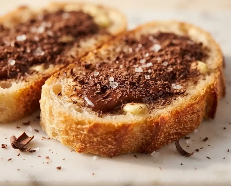 Grated Chocolate Toast with Sea Salt