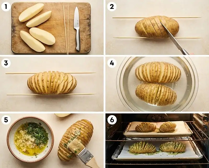 Crispy Parmesan Accordion Potatoes 4 How to Make Crispy Parmesan Accordion Potatoes