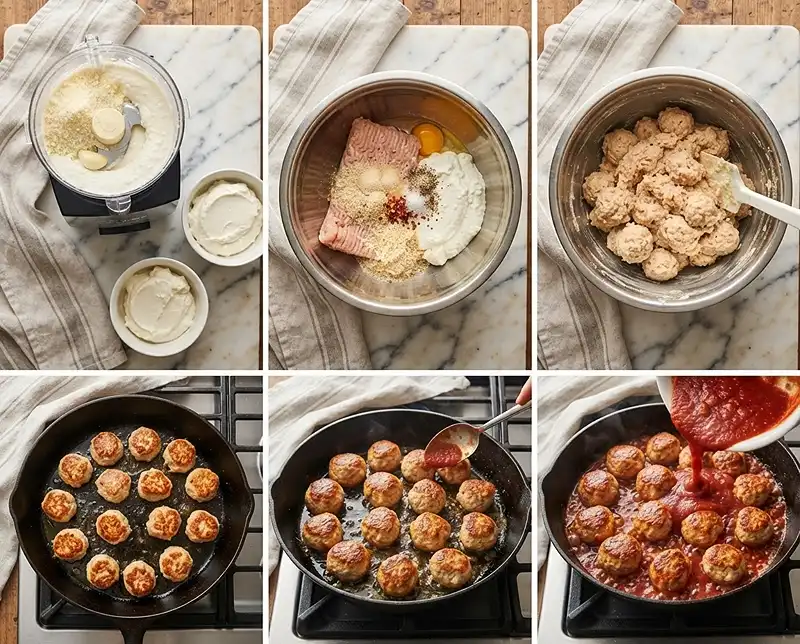 High-Protein Chicken Cottage Cheese Meatballs 4 How to Make High-Protein Chicken Cottage Cheese Meatballs