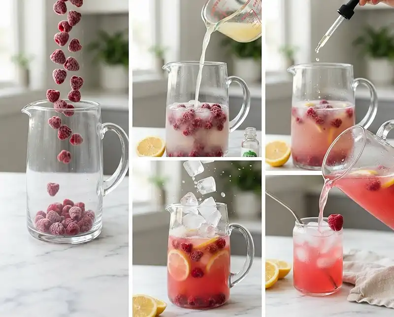 How to Make Sugar free raspberry lemonade​