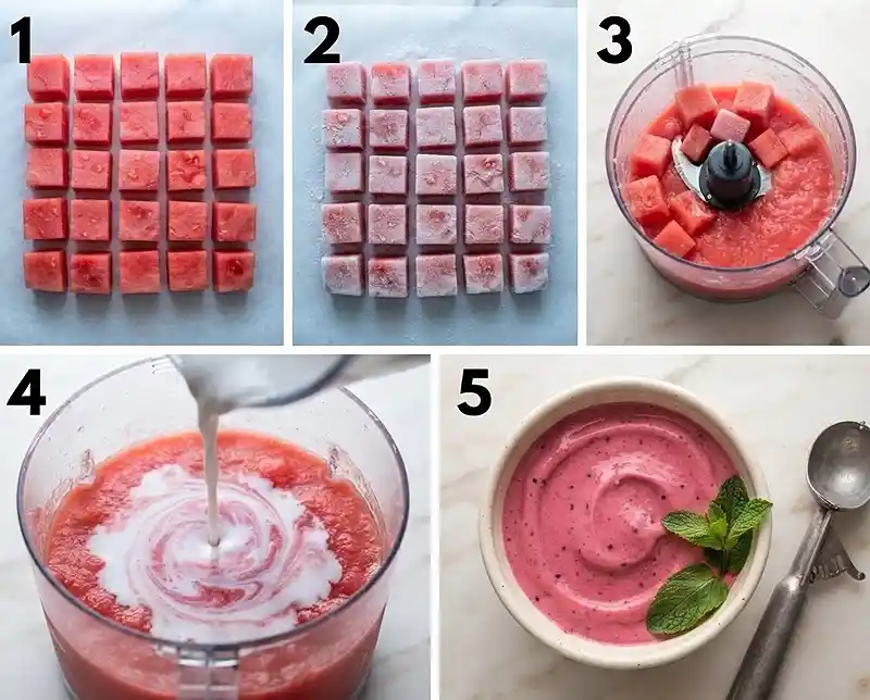 Two-Ingredient Watermelon Ice Cream 4 How to Make Two-Ingredient Watermelon Ice Cream
