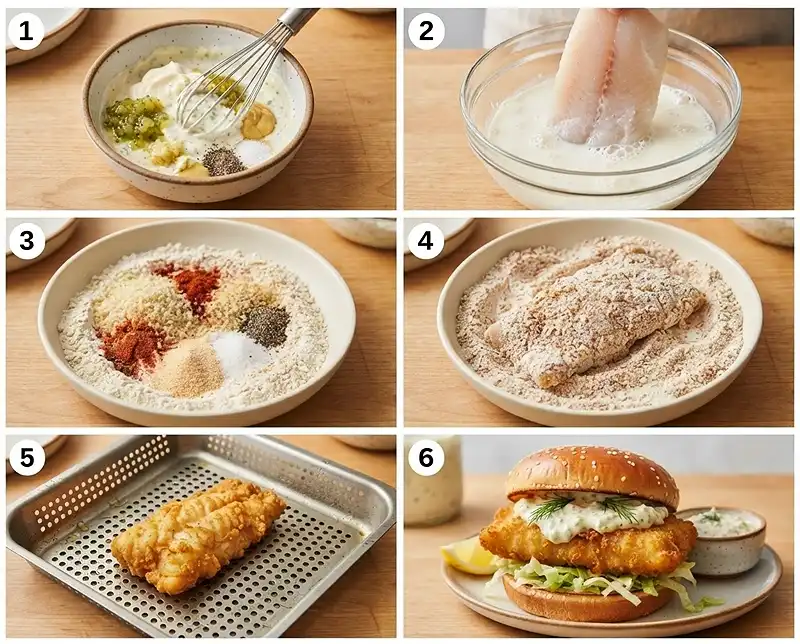 How to Make air fryer fish sandwich recipe​