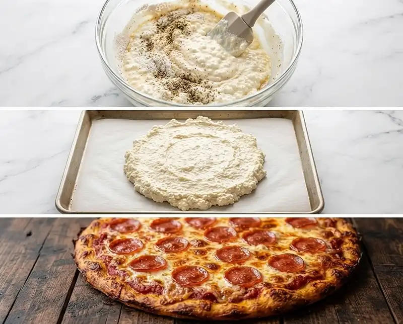 How to Make high protein cottage cheese pizza crust​How to Make high protein cottage cheese pizza crust​