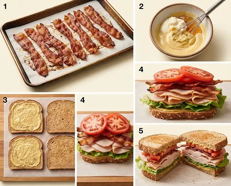How to Make turkey brie honey mustard sandwich