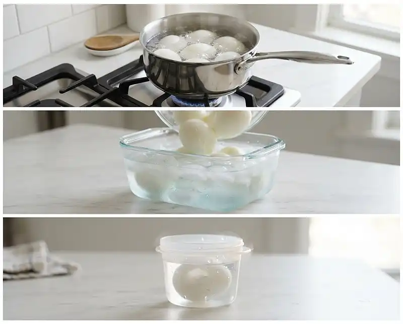 Boiled Egg Peeling Hack TikTok 4 How to Peel Hard Boiled Eggs