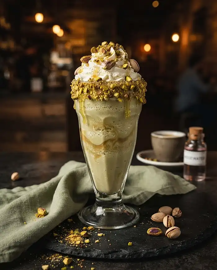 Frozen Pistachio Latte 5 Iced Pistachio Latte