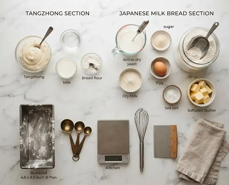 Japanese Milk Bread Recipe 3 Japanese Milk Bread Ingredients