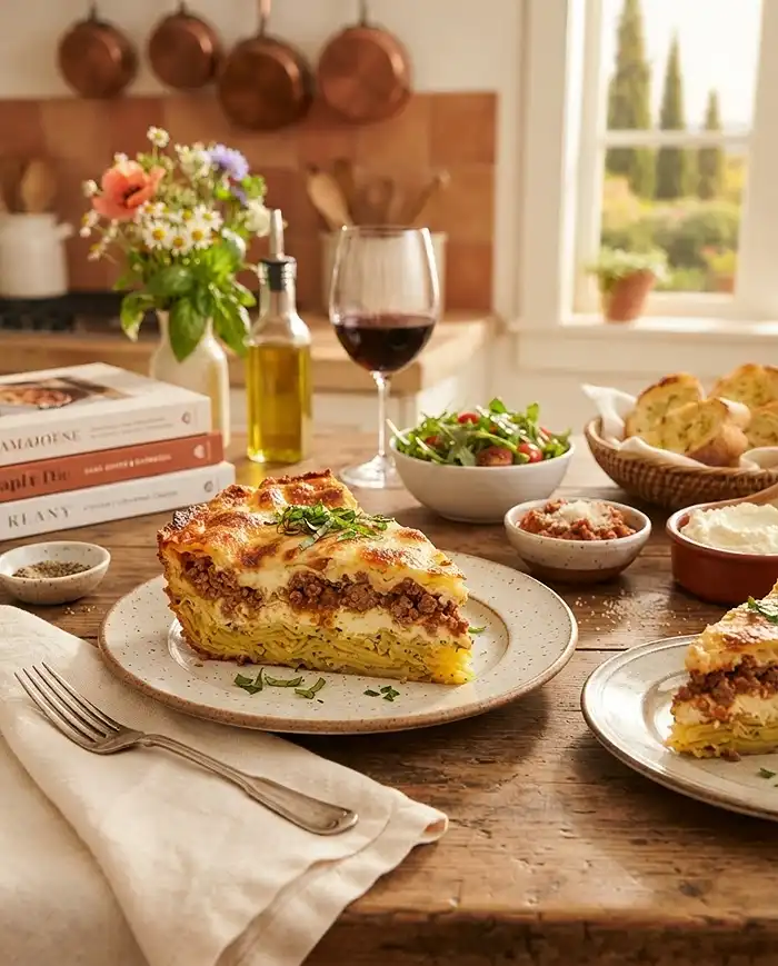 Spaghetti Pie 5 Million Dollar Baked Spaghetti