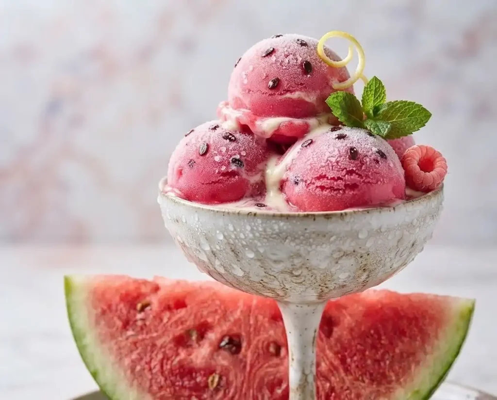 Two-Ingredient Watermelon Ice Cream Recipe