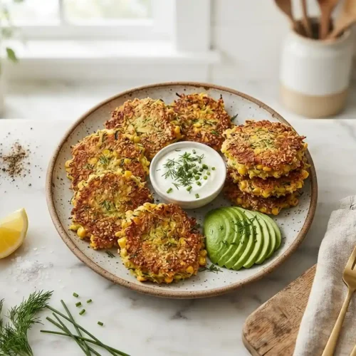 Zucchini Corn Fritters 2 Zucchini Corn Fritters