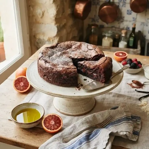 Italian Chocolate Olive Oil Cake 2 italian chocolate olive oil cake