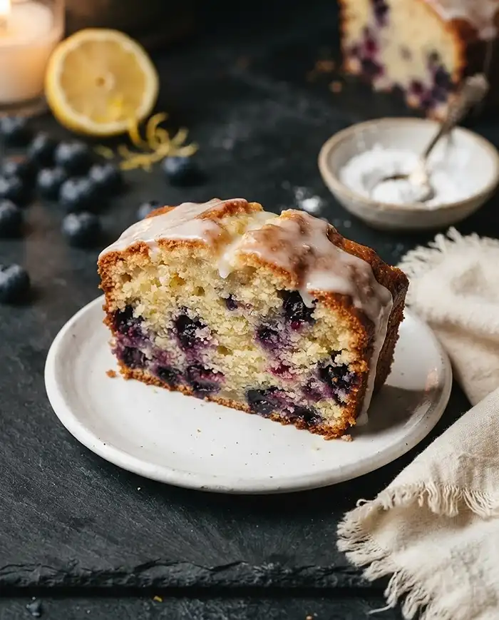 lemon blueberry greek yogurt loaf​