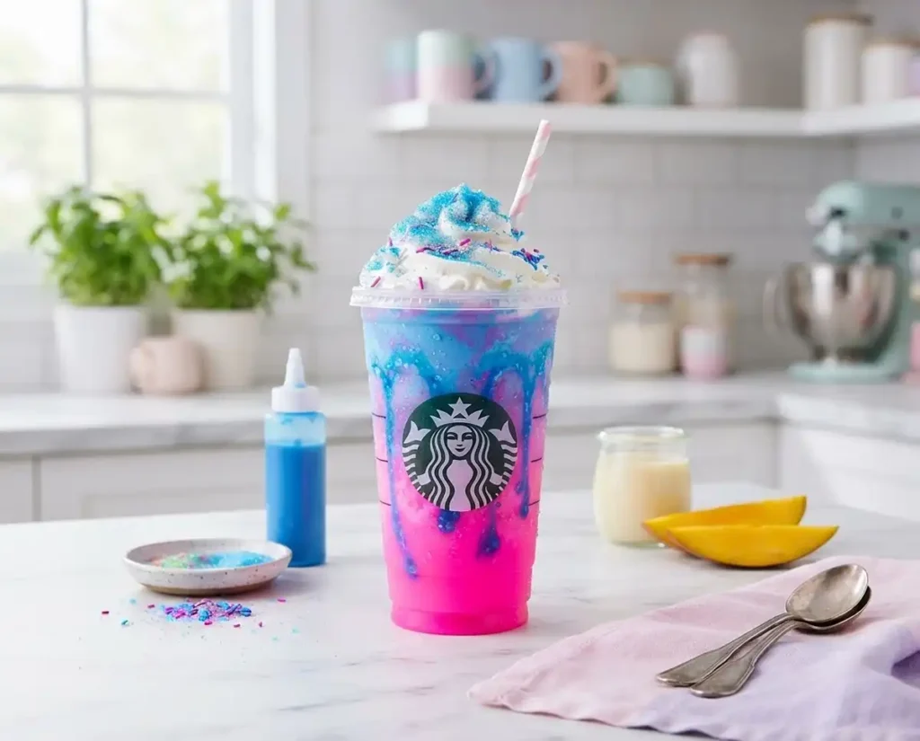 starbucks unicorn frappuccino recipe​