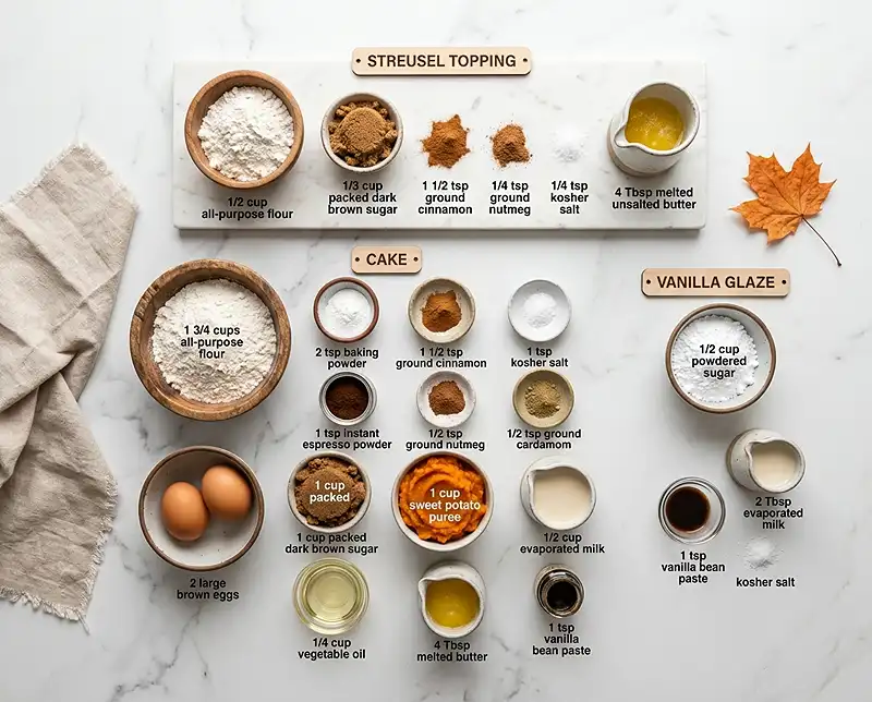 Sweet Potato Coffee Cake Recipe 3 sweet potato coffee cake recipe Ingredients