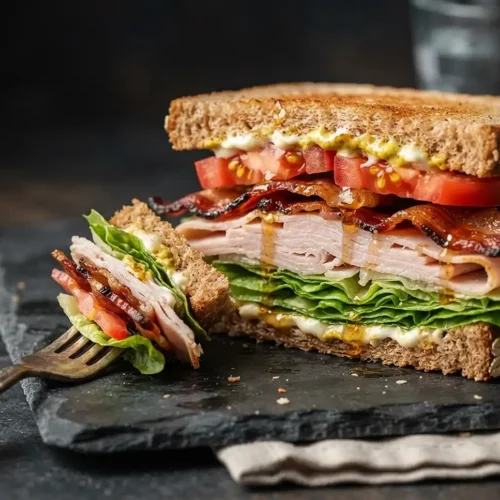 turkey brie honey mustard sandwich