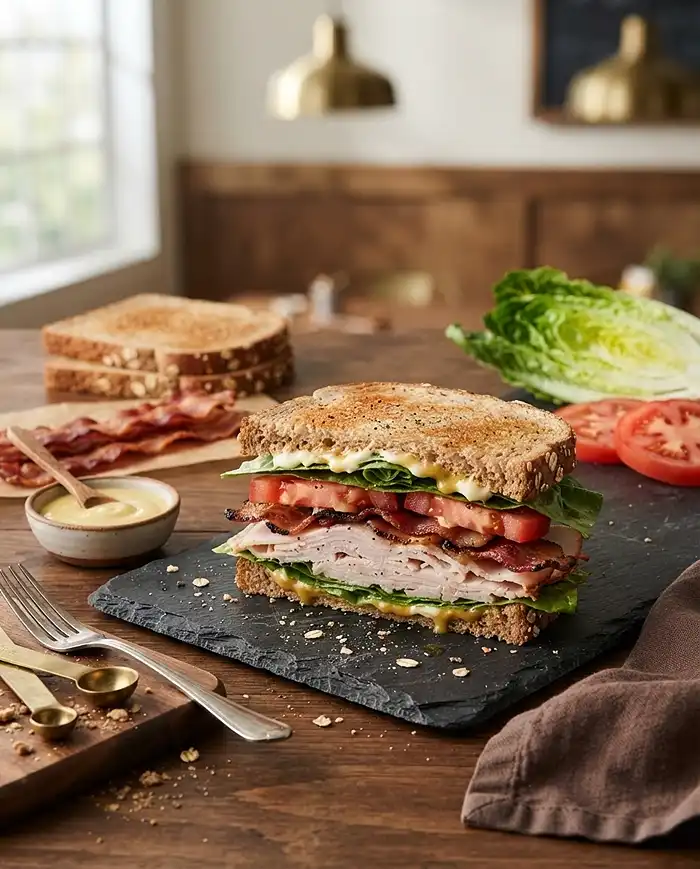 turkey sandwich with honey mustard