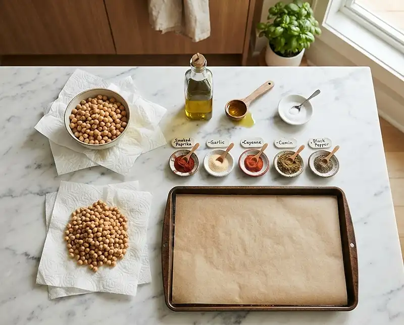 How to Bake Chickpeas 3 Crispy Roasted Chickpeas ingredients