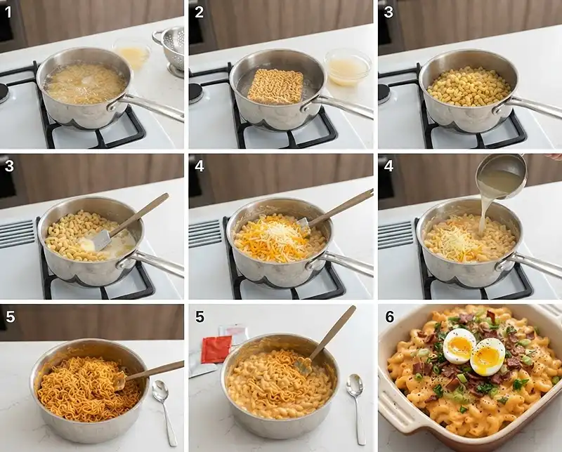 How to Make buldak carbonara mac and cheese​