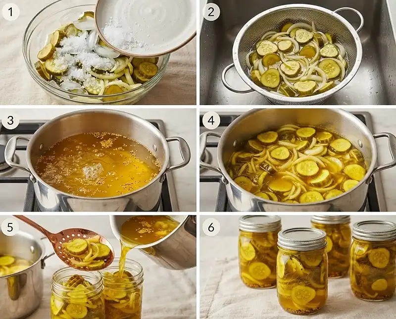 Ingredients for mount olive sweet heat bread and butter pickles