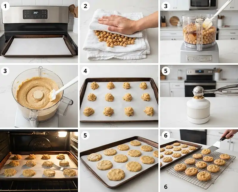 4 Ingredient Chickpea Cookies 4 How to make 4 ingredient chickpea cookies