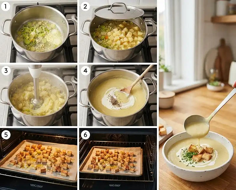 Potato and Leek Soup Recipe 4 How to make Leek and Potato Soup