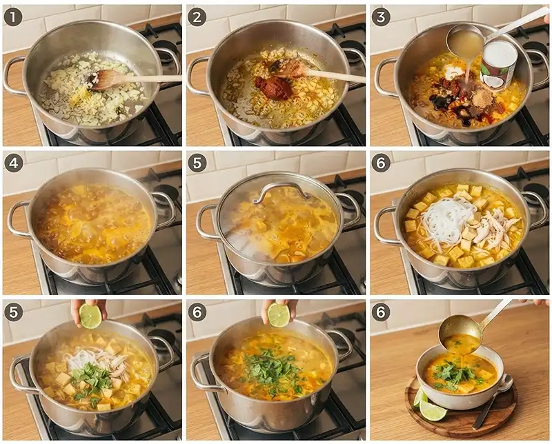 Coconut Curry Soup Cilantro Recipe 4 How to make coconut curry soup origin