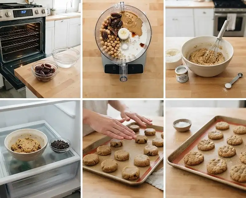 Vegan Chickpea Cookies Recipe 4 How to make gluten-free chickpea cookies