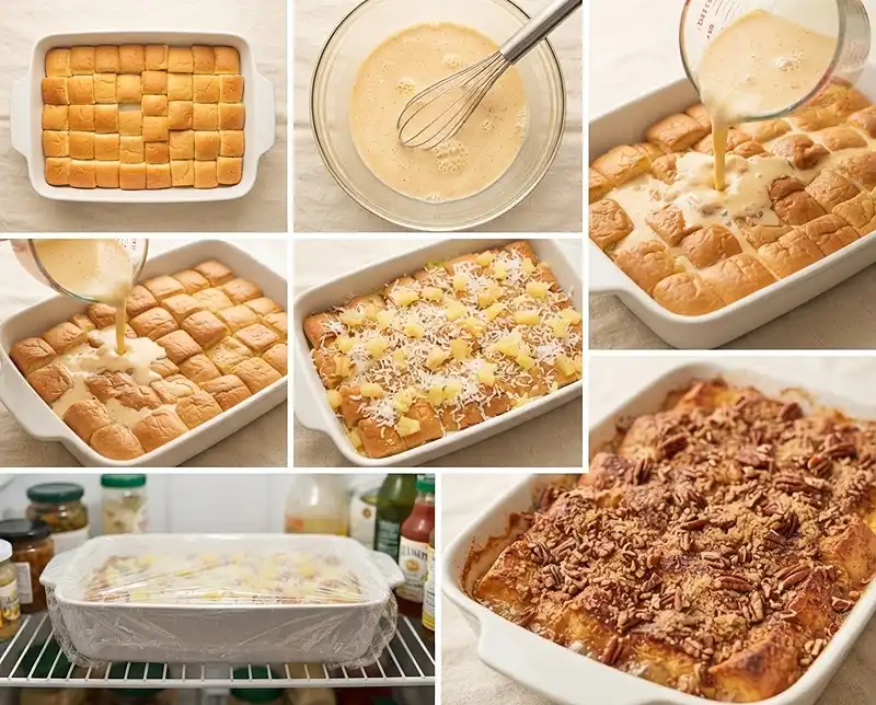 Hawaiian Bread French Toast Bake 4 How to make hawaiian bread french toast bake