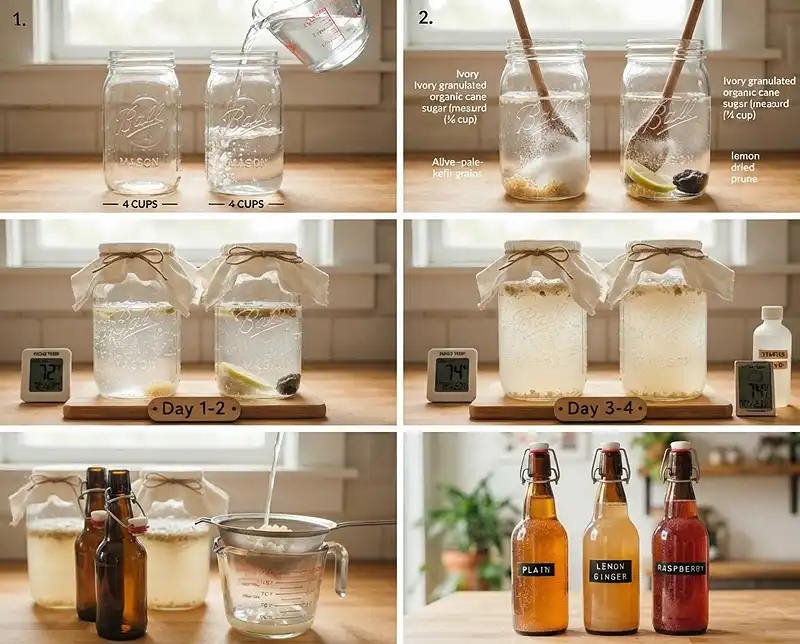 Water Kefir Recipe 4 How to make water kefir
