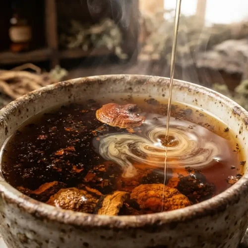 Make mushroom tea