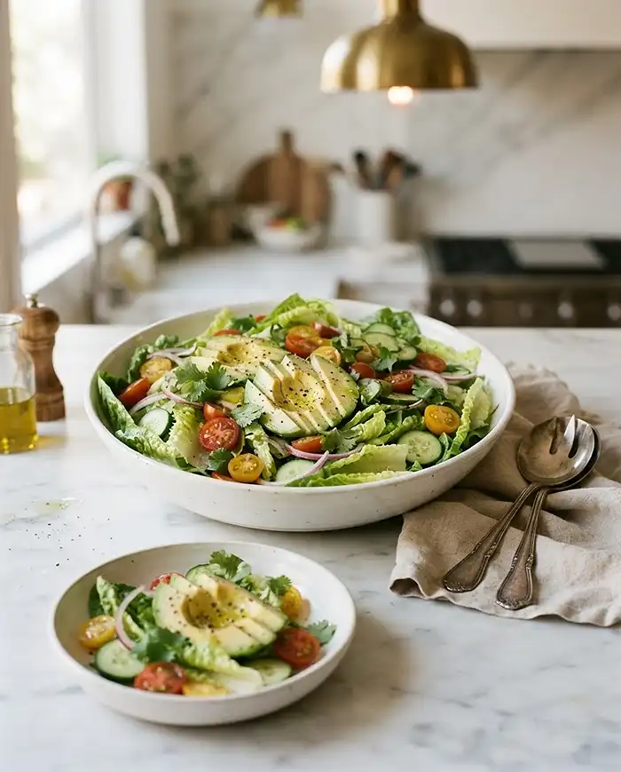 Avocado Romaine Salad 5 avocado and romaine salad